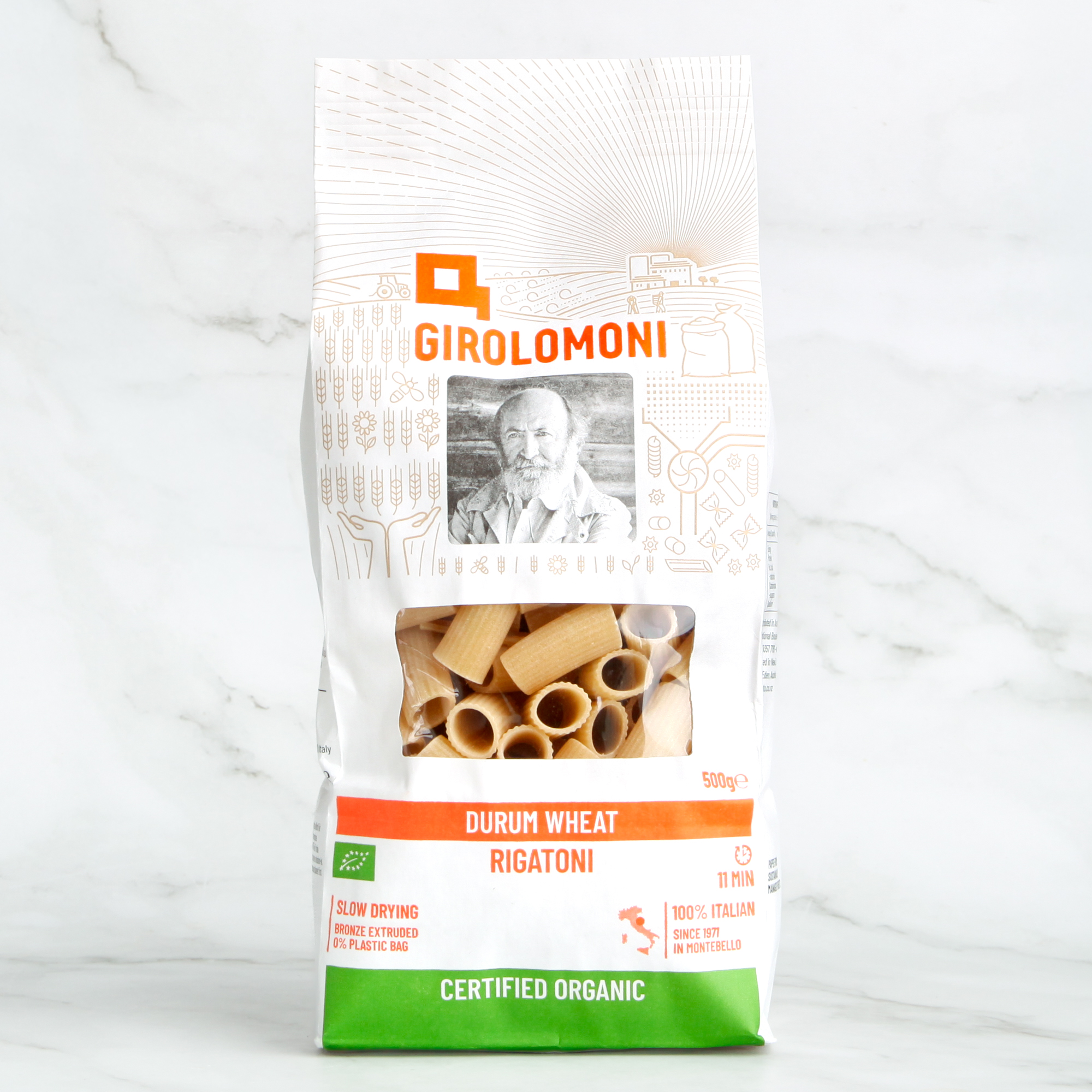 Organic Rigatoni, Durum Wheat Semolina - Girolomoni